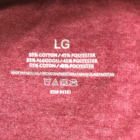 Heather Maroon Mehndi Elephant & Lotus LS Tee - Picture 4 of 4